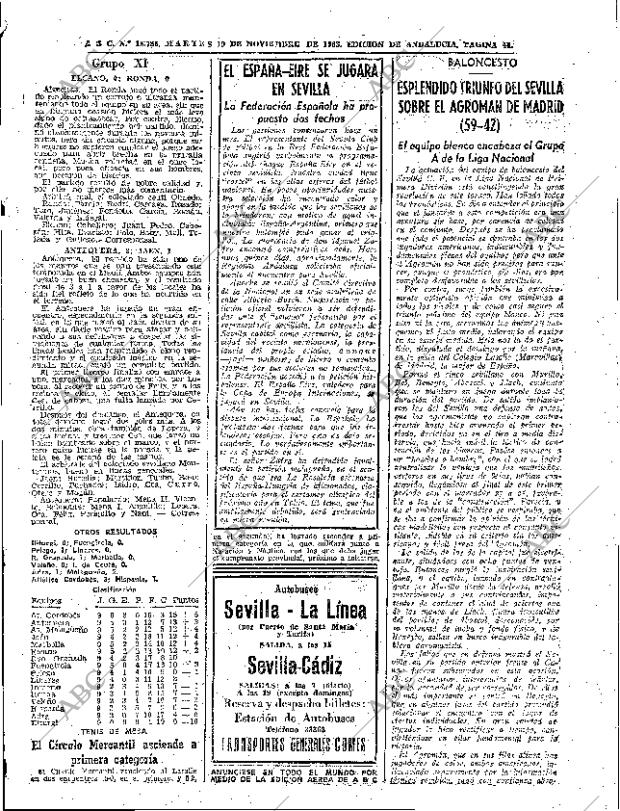 ABC SEVILLA 19-11-1963 página 43