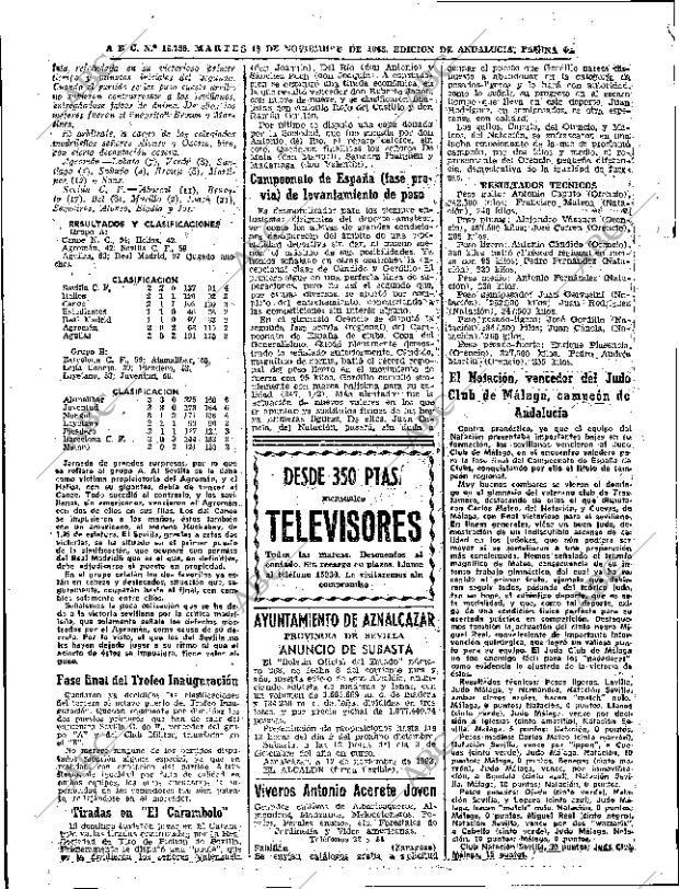 ABC SEVILLA 19-11-1963 página 44