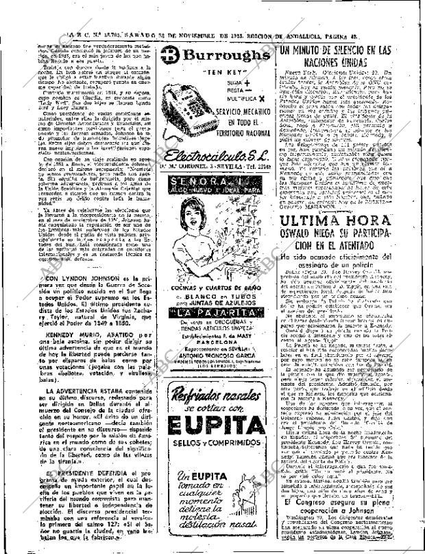 ABC SEVILLA 23-11-1963 página 42