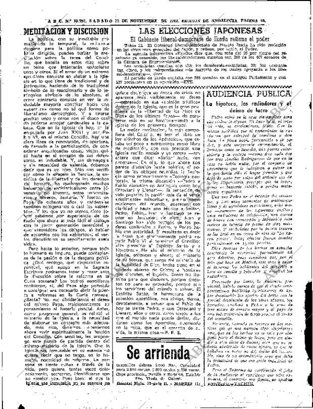ABC SEVILLA 23-11-1963 página 50