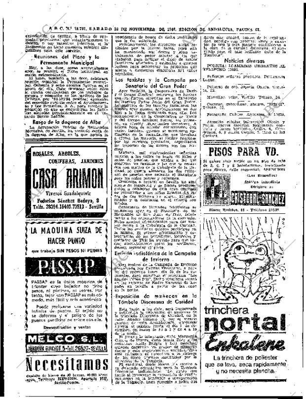 ABC SEVILLA 23-11-1963 página 62