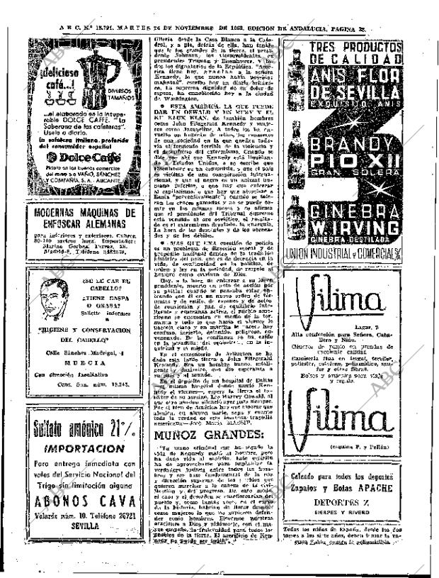 ABC SEVILLA 26-11-1963 página 38