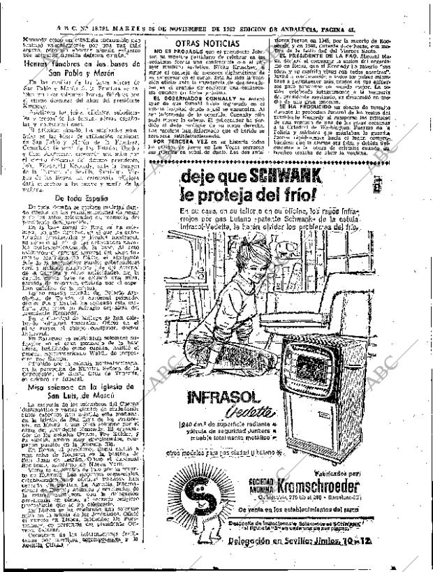 ABC SEVILLA 26-11-1963 página 41