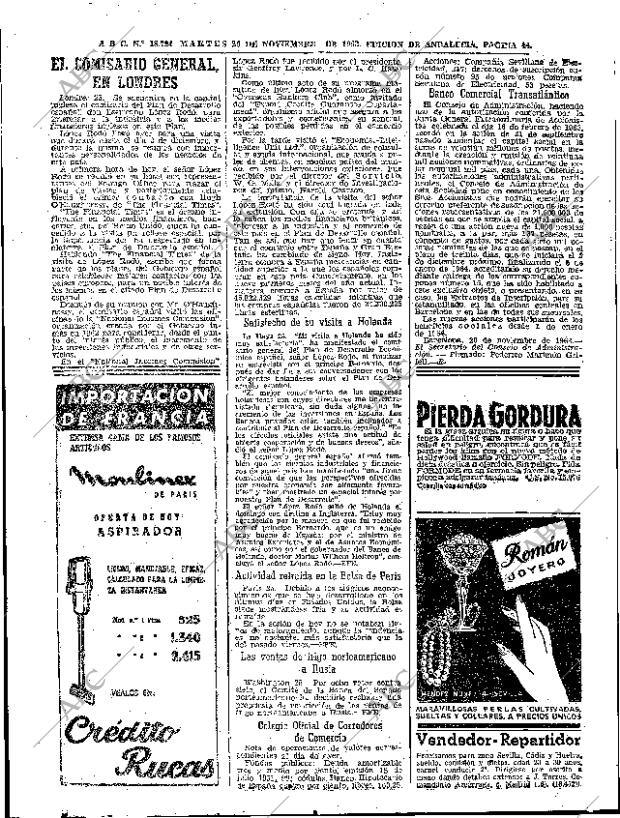 ABC SEVILLA 26-11-1963 página 44