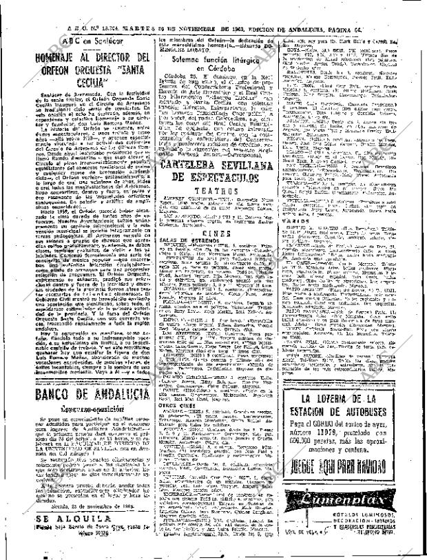 ABC SEVILLA 26-11-1963 página 64