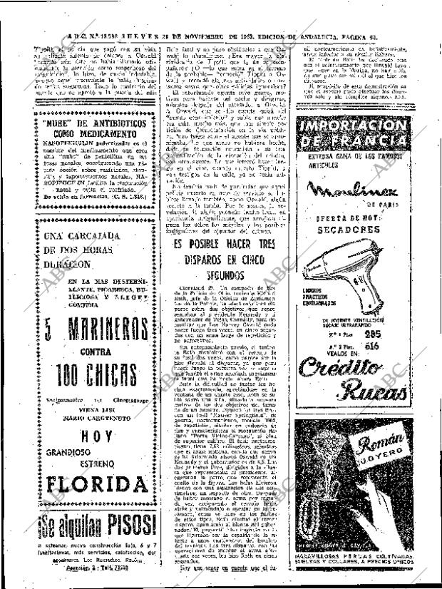 ABC SEVILLA 28-11-1963 página 60