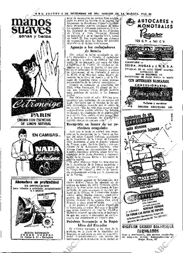 ABC MADRID 05-12-1963 página 64