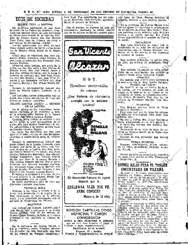 ABC SEVILLA 05-12-1963 página 44