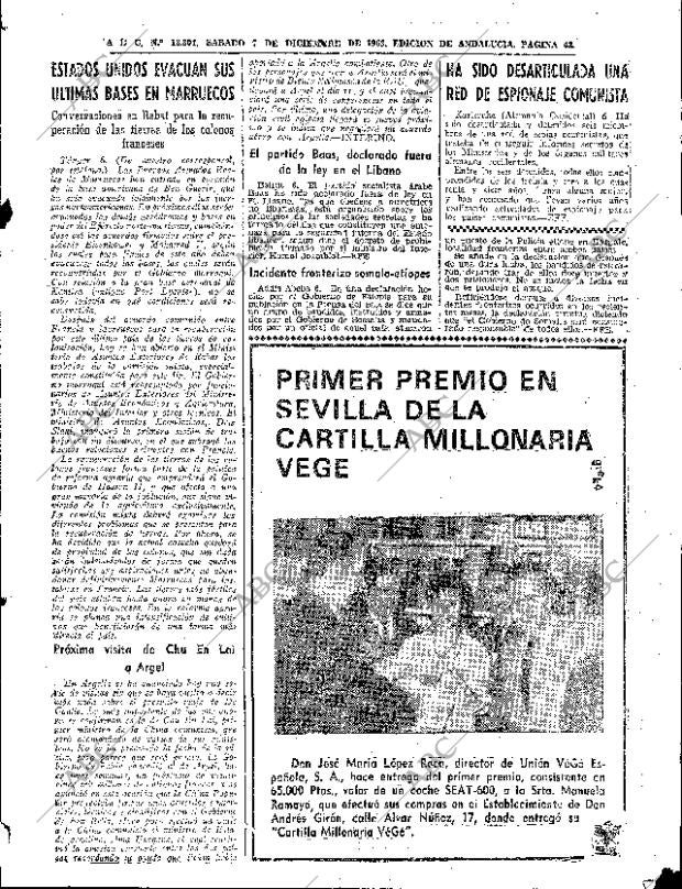 ABC SEVILLA 07-12-1963 página 43