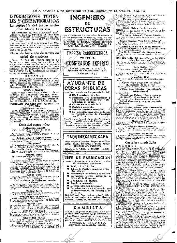 ABC MADRID 08-12-1963 página 129