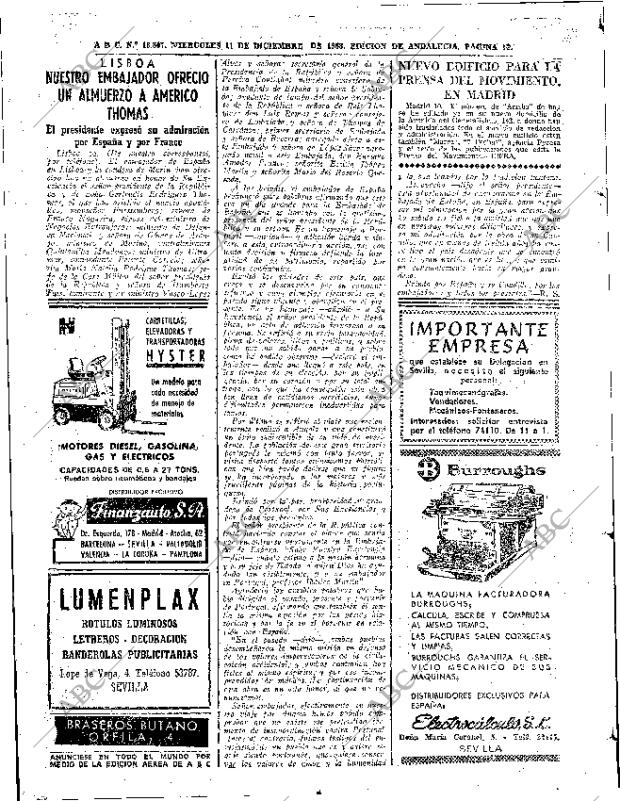 ABC SEVILLA 11-12-1963 página 52