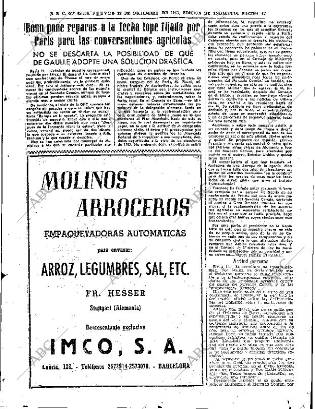 ABC SEVILLA 12-12-1963 página 45