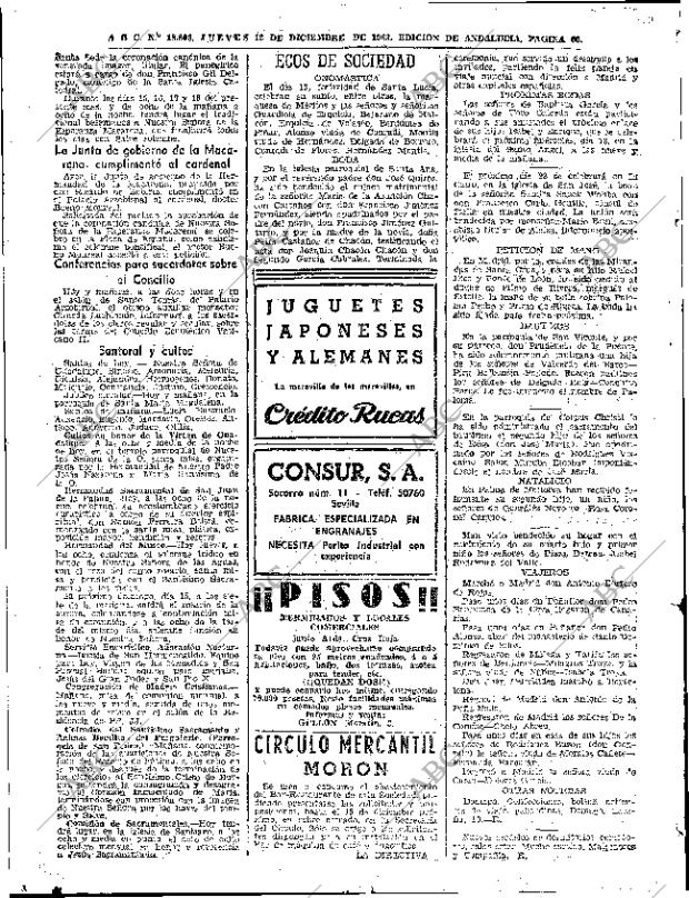 ABC SEVILLA 12-12-1963 página 60