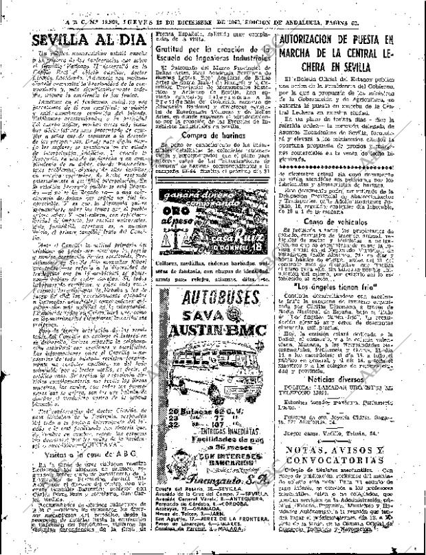 ABC SEVILLA 12-12-1963 página 63