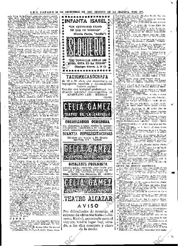 ABC MADRID 14-12-1963 página 107