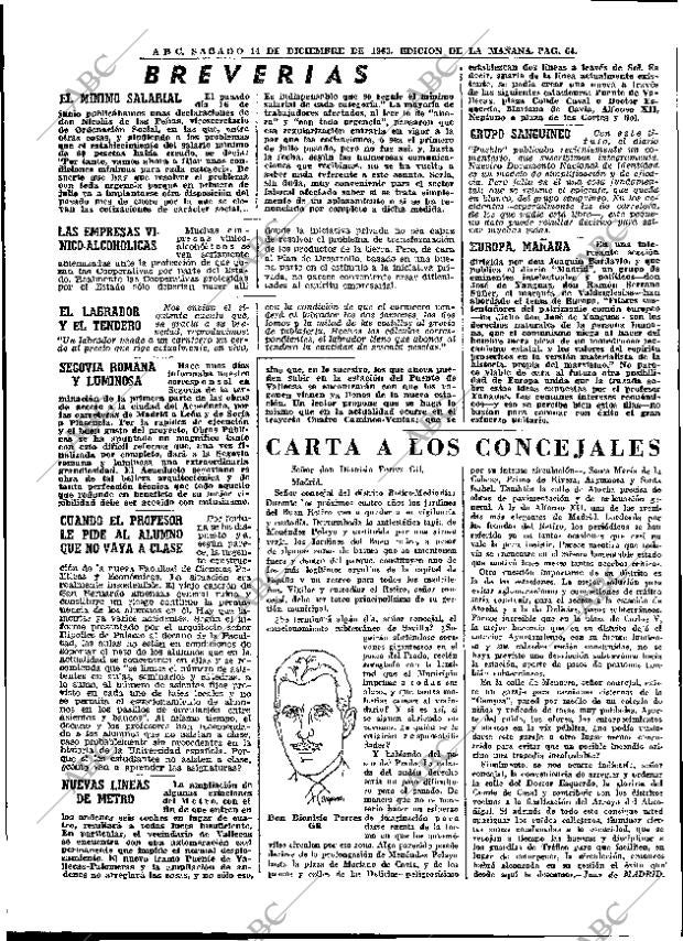ABC MADRID 14-12-1963 página 64