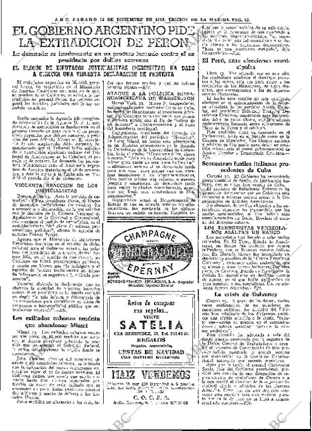 ABC MADRID 14-12-1963 página 65