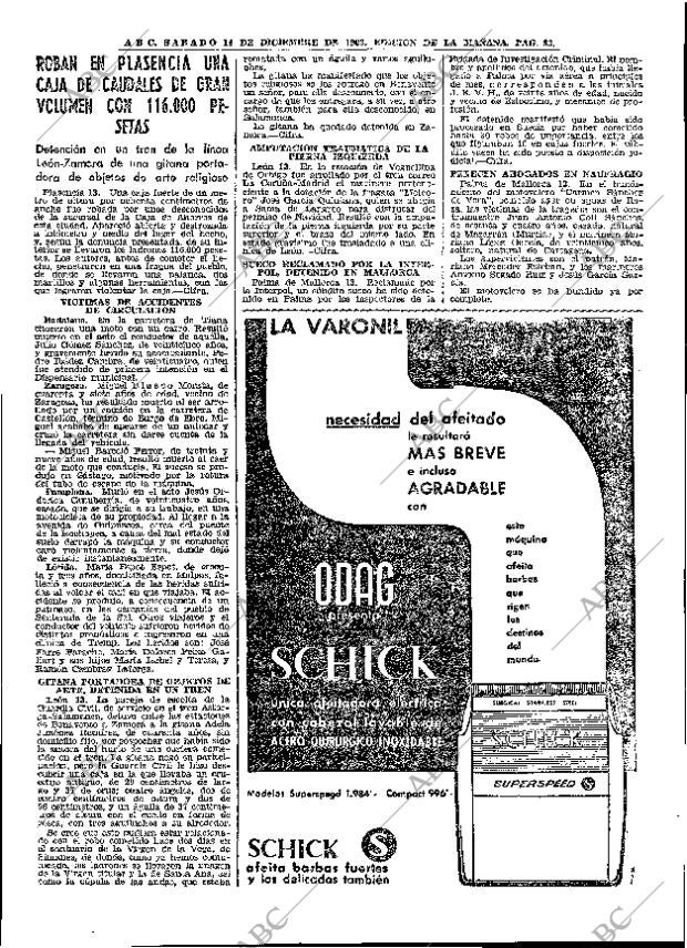 ABC MADRID 14-12-1963 página 83