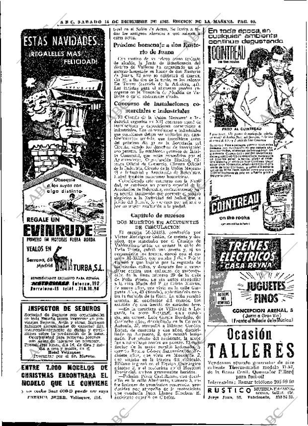 ABC MADRID 14-12-1963 página 90