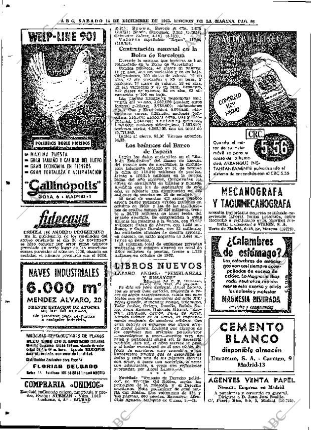 ABC MADRID 14-12-1963 página 98