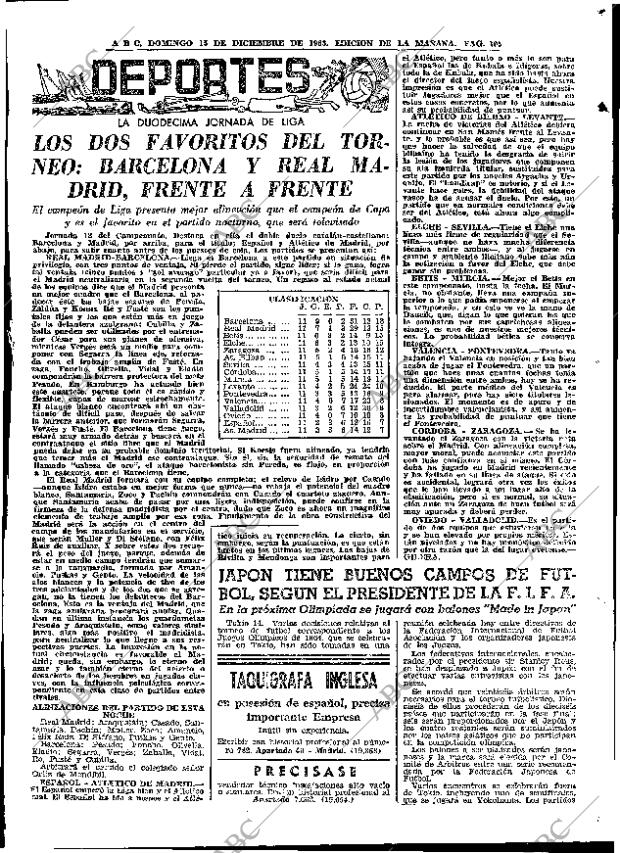 ABC MADRID 15-12-1963 página 109