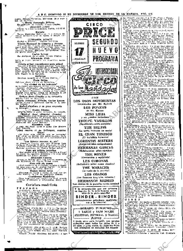 ABC MADRID 15-12-1963 página 114