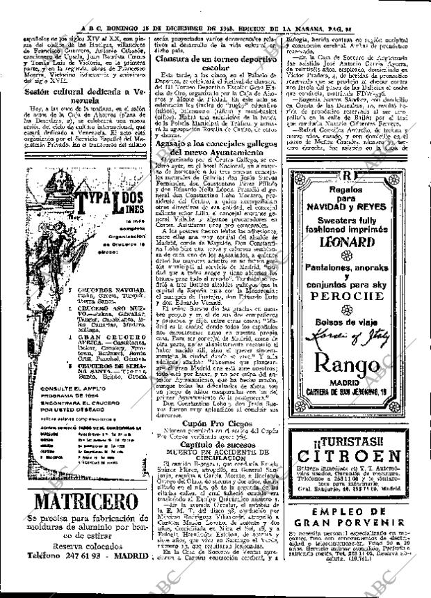 ABC MADRID 15-12-1963 página 98
