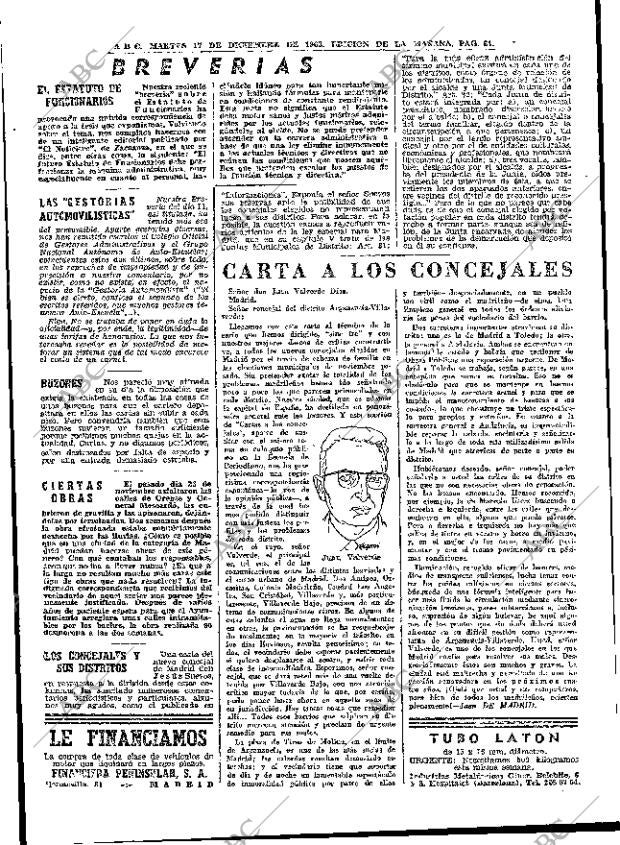 ABC MADRID 17-12-1963 página 64