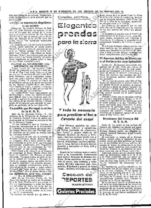 ABC MADRID 17-12-1963 página 74