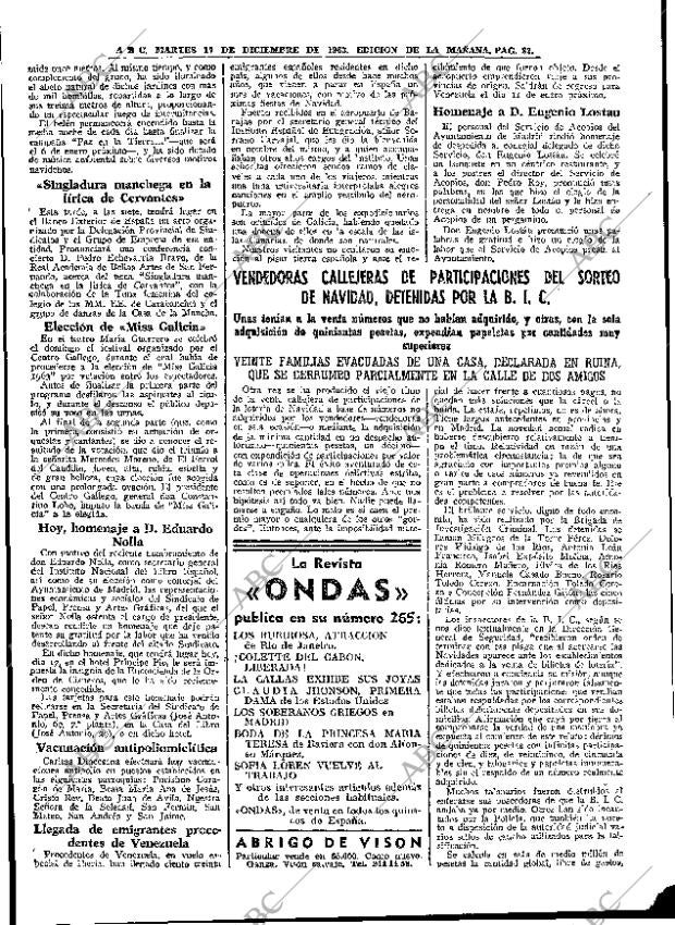 ABC MADRID 17-12-1963 página 82