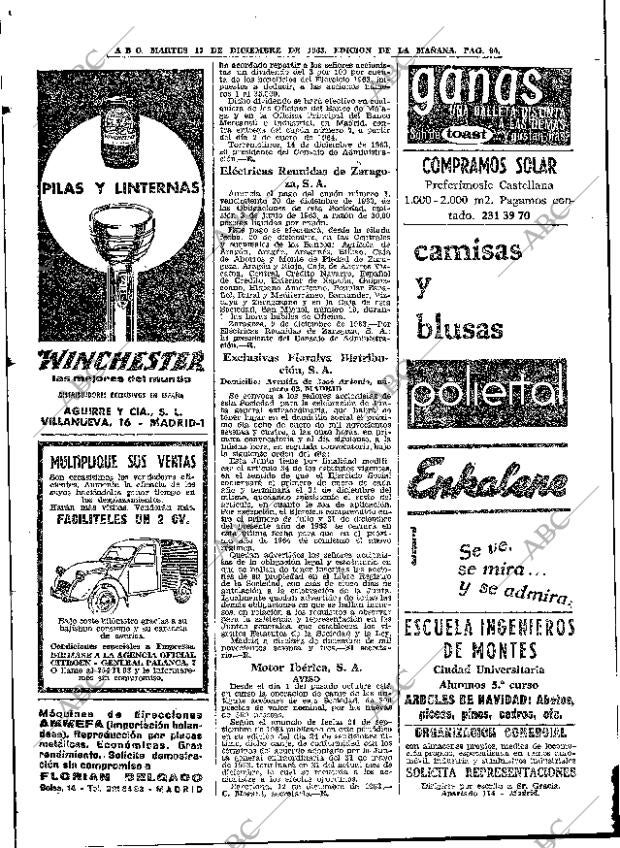 ABC MADRID 17-12-1963 página 90