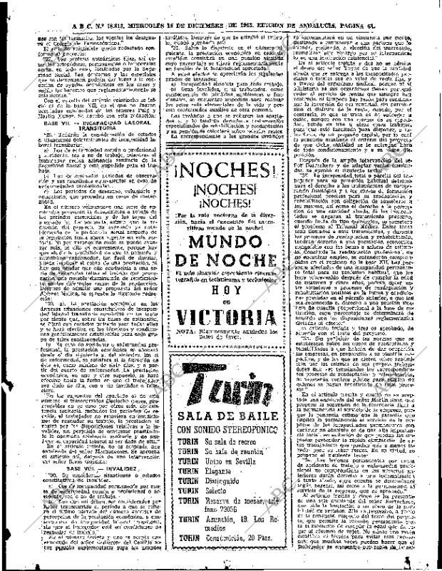 ABC SEVILLA 18-12-1963 página 61