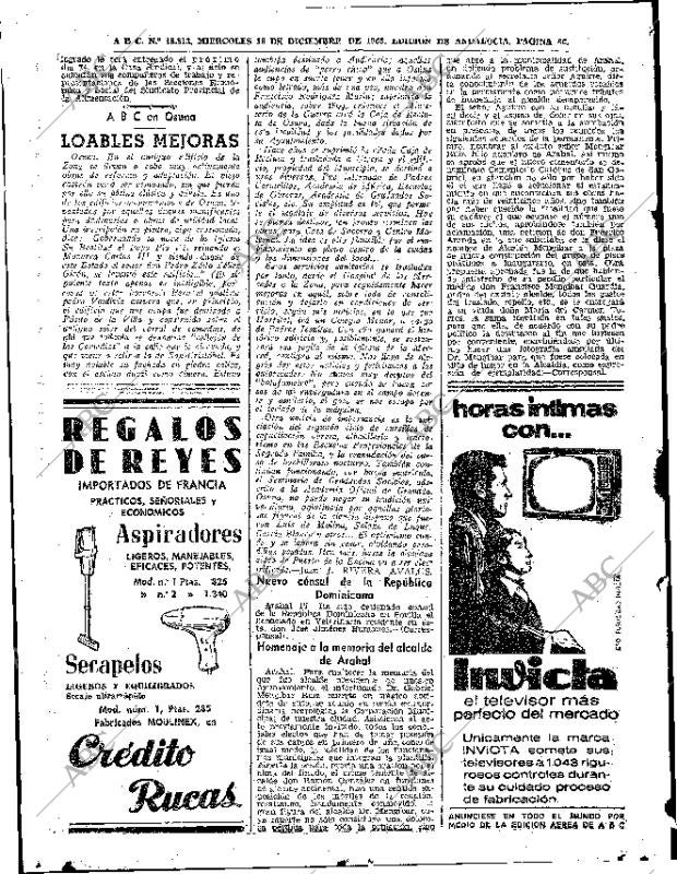 ABC SEVILLA 18-12-1963 página 66