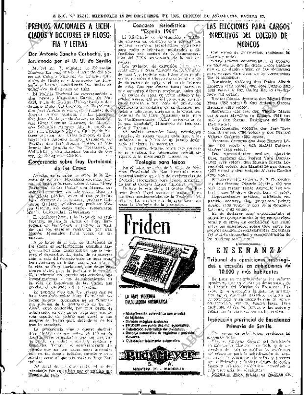 ABC SEVILLA 18-12-1963 página 67
