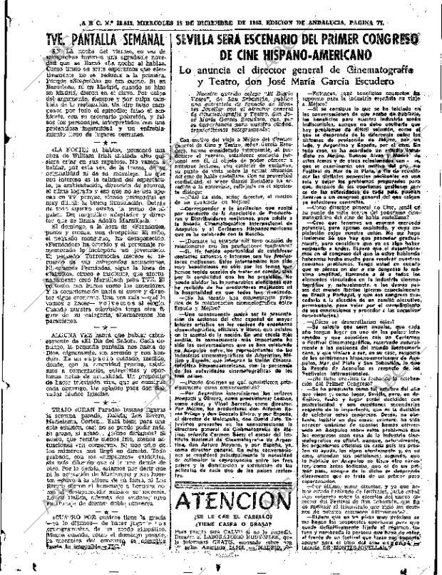 ABC SEVILLA 18-12-1963 página 77