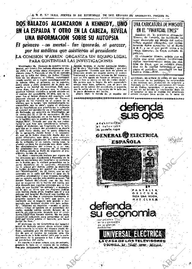 ABC SEVILLA 19-12-1963 página 37