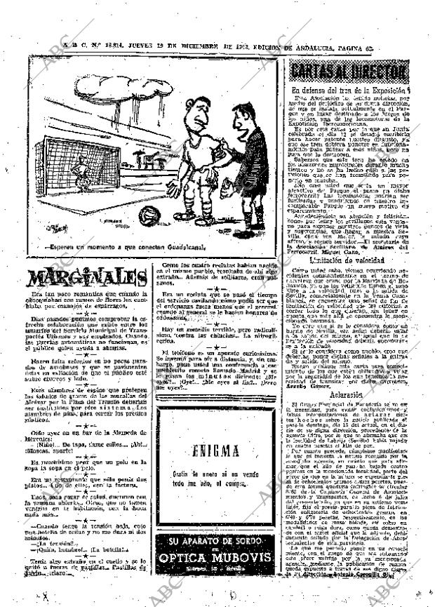 ABC SEVILLA 19-12-1963 página 63