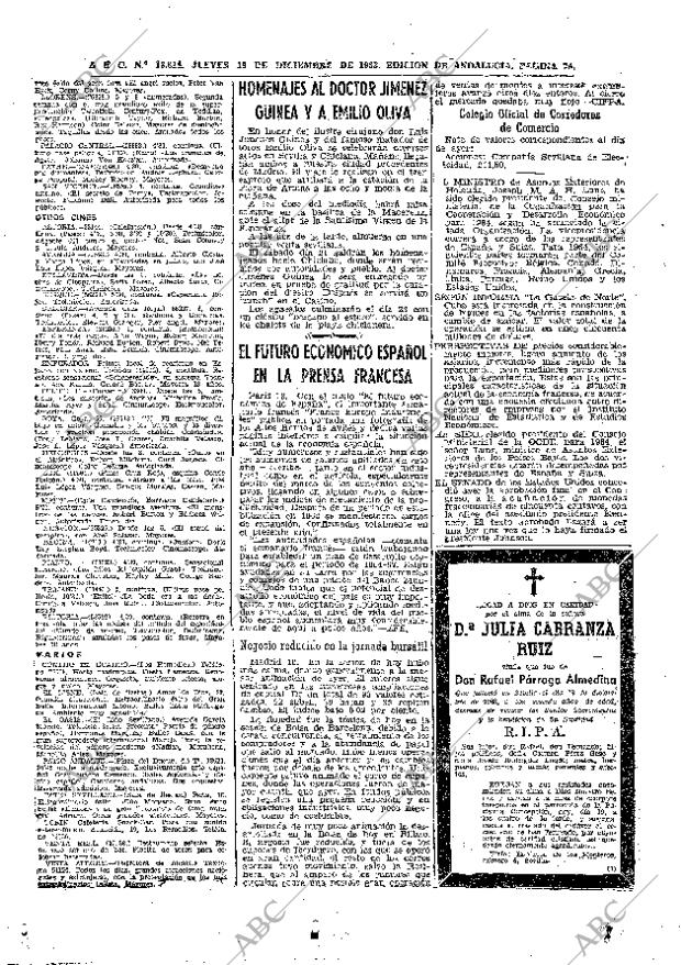 ABC SEVILLA 19-12-1963 página 74
