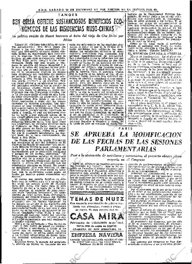 ABC MADRID 21-12-1963 página 69