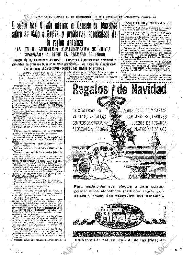 ABC SEVILLA 21-12-1963 página 49