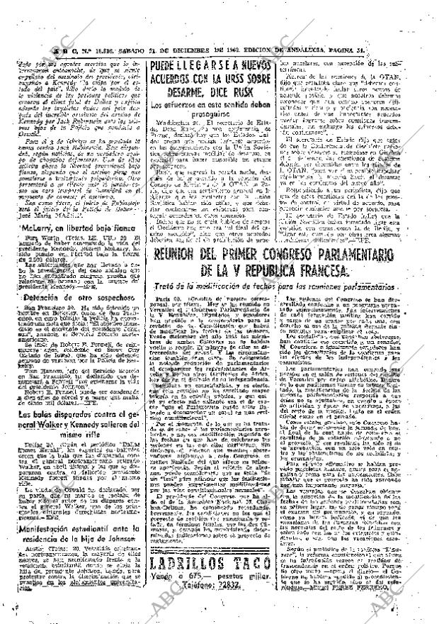 ABC SEVILLA 21-12-1963 página 54