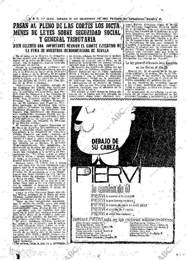 ABC SEVILLA 21-12-1963 página 57