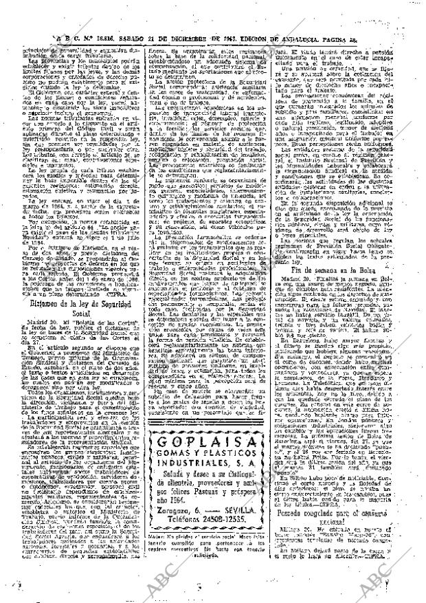 ABC SEVILLA 21-12-1963 página 58
