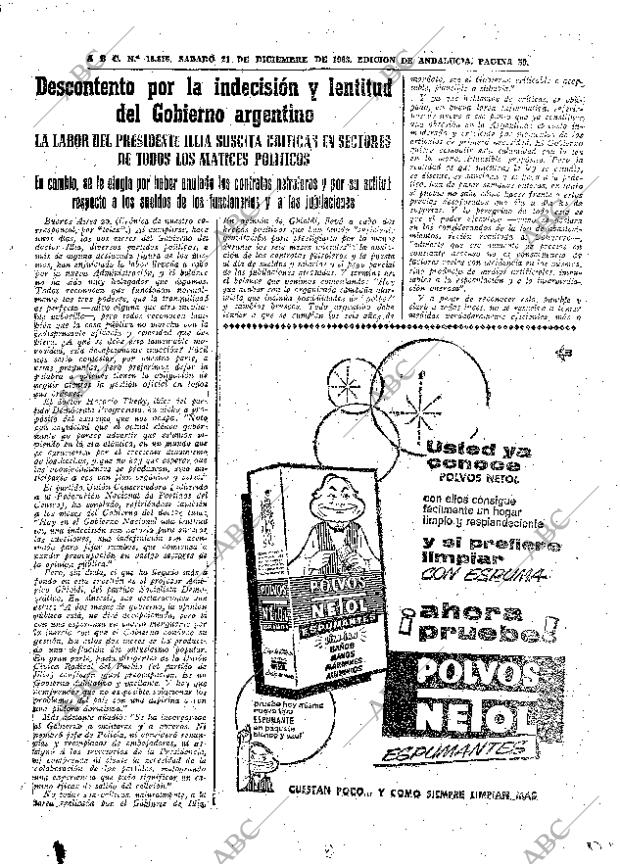 ABC SEVILLA 21-12-1963 página 59