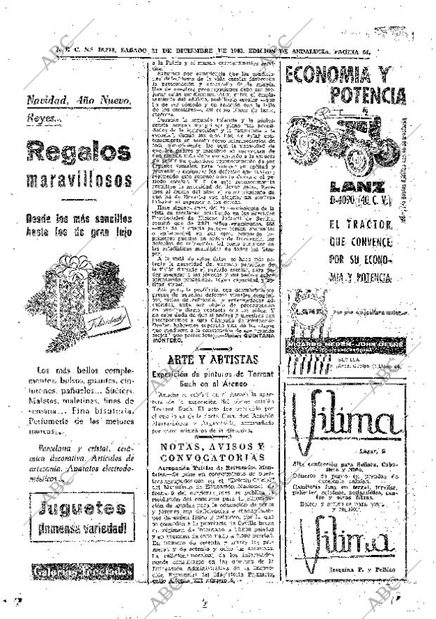 ABC SEVILLA 21-12-1963 página 64