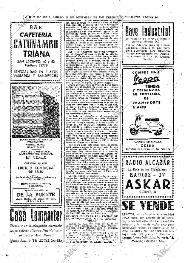 ABC SEVILLA 21-12-1963 página 86