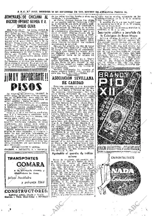 ABC SEVILLA 22-12-1963 página 94