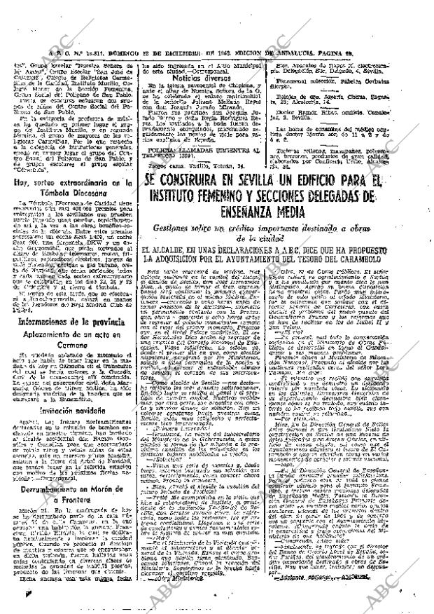 ABC SEVILLA 22-12-1963 página 98