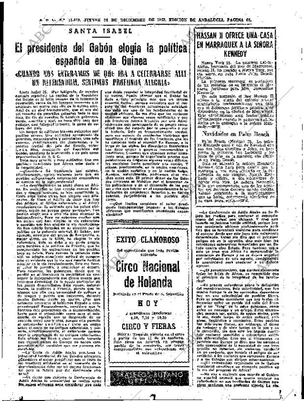 ABC SEVILLA 26-12-1963 página 65