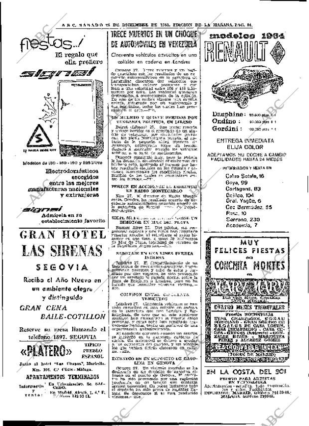 ABC MADRID 28-12-1963 página 84